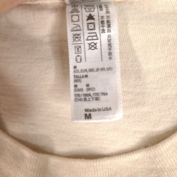 Cake T-Shirt American Apparel Victorian Balloon Adult Medium Beige Short Sleeve - Picture 5 of 11